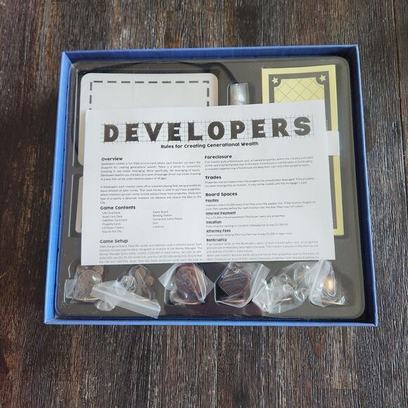 Developers Board Game Teach Generational Wealth Real Estate Complete + Bonus - Picture 2 of 10